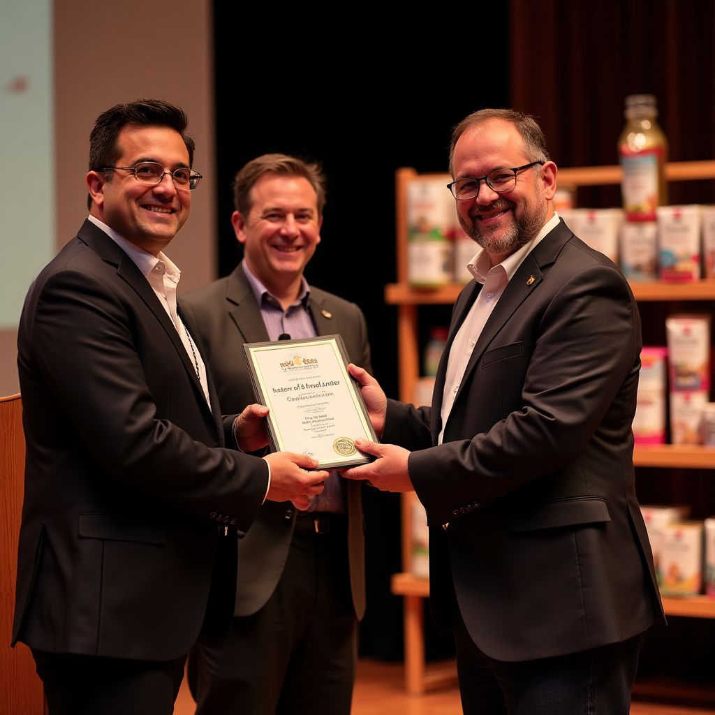 CozyPaw receiving Australian Small Business Award