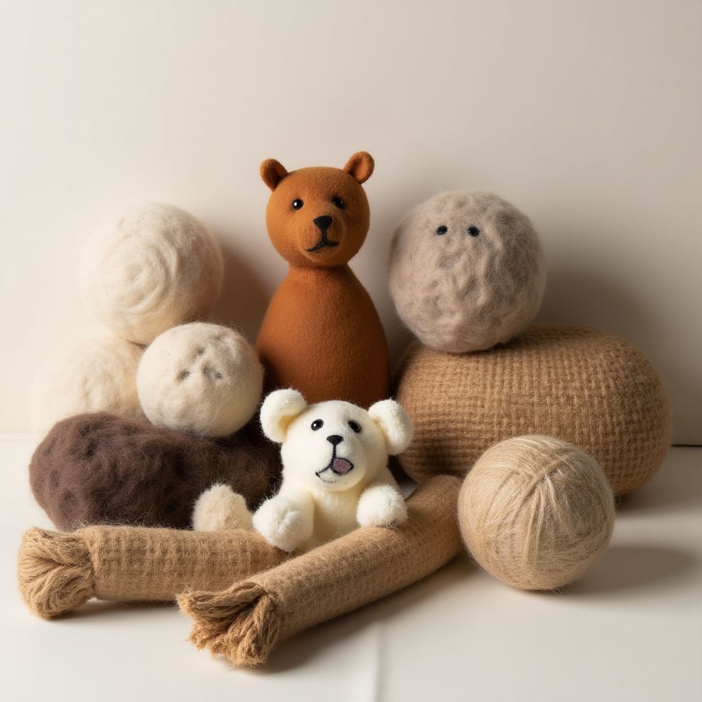 Sustainable pet toys collection